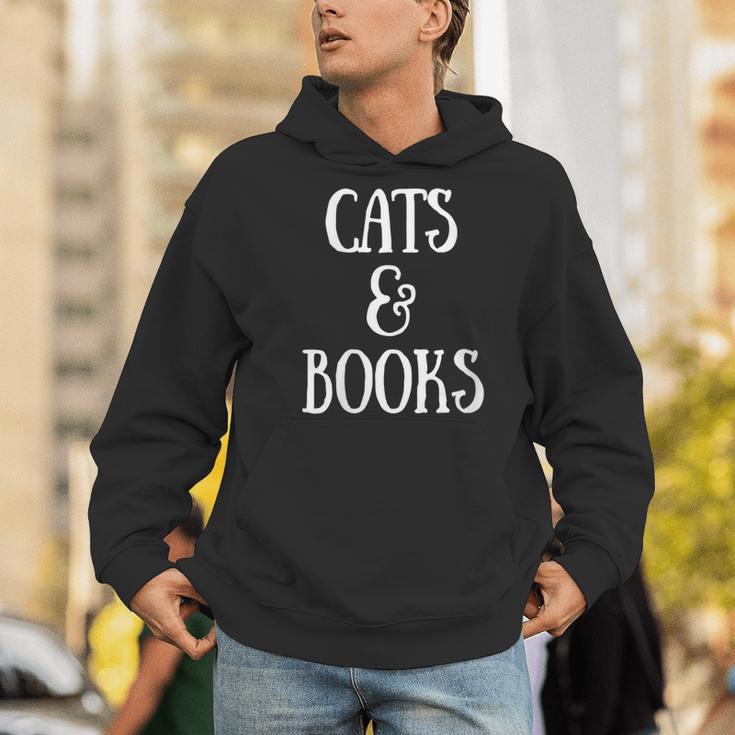 Reading Quote Cats & Books Reader Librarian Cat Mom Kitten Men Hoodie