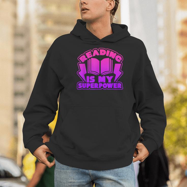 Reading Is My Superpower Graphic Book T-Shirt Men Hoodie