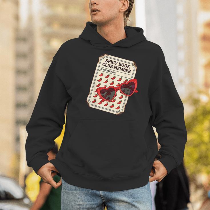 Spicy Book Club Member Romance Fantasy Reader Bookish Men Hoodie