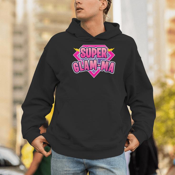 Super Glam-Ma Superhero Grandmother Comic Book Men Hoodie