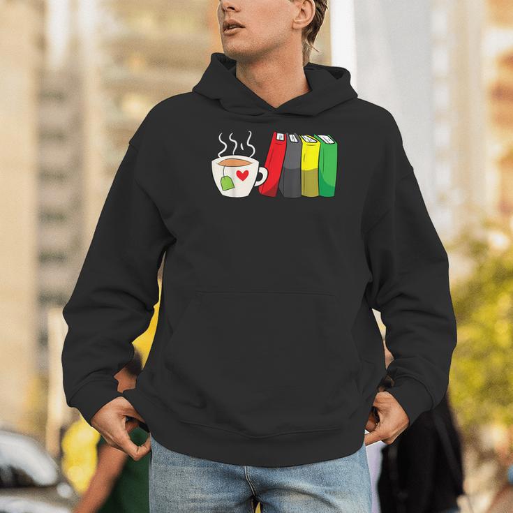 Tea And Bookworm Love Books And Tea Men Hoodie
