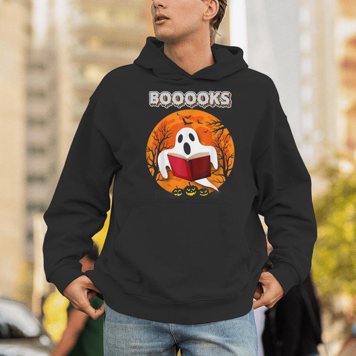 Teacher Halloween Ghost Books Reading For Men Women Men Hoodie