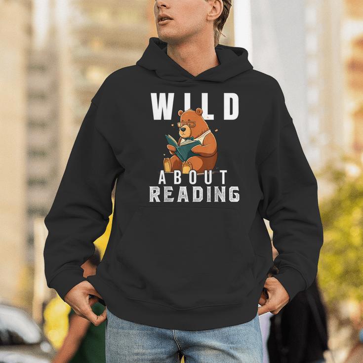 Wild About Reading Love Books Nerd Bookworm Librarian Men Hoodie Wild About Reading Love Books Nerd Bookworm Librarian Men Hoodie