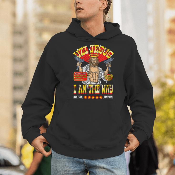 Women's DCC Uzi Jesus I Am The Way Character Stats RPG Books Men Hoodie Women's DCC Uzi Jesus I Am The Way Character Stats RPG Books Men Hoodie