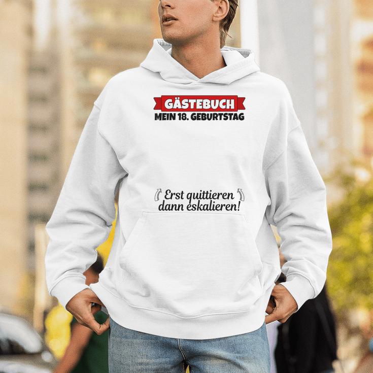 18th Birthday Guest Book Boy 18th Birthday Woman Men Hoodie