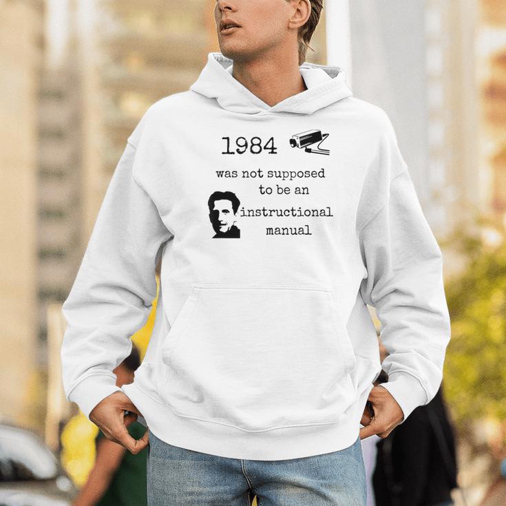 1984 Not An Instruction Manual Orwell Book Lover Themed Men Hoodie 1984 Not An Instruction Manual Orwell Book Lover Themed Men Hoodie