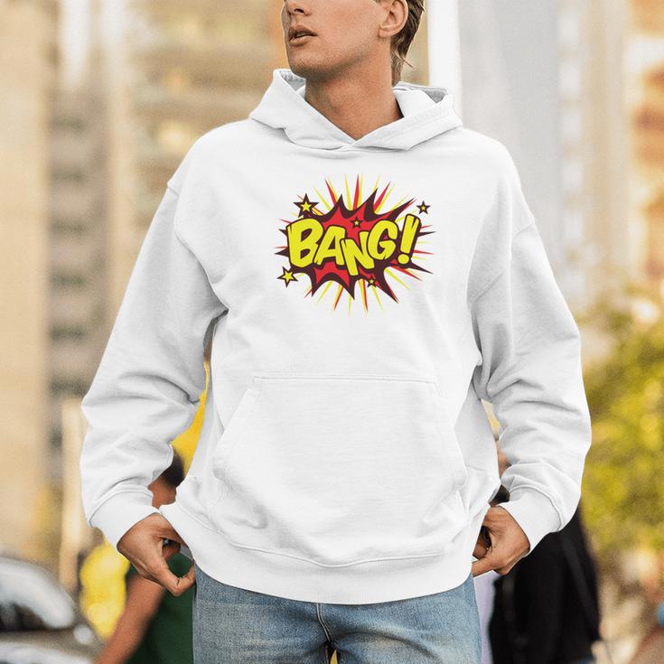 BANG Pop Art Comic Book Speech Bubbles Street Graffiti Art Men Hoodie