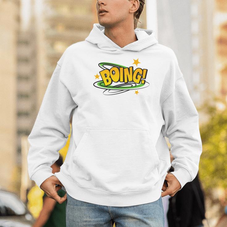 BOING Pop Art Comic Book Speech Bubbles Street Graffiti Art Men Hoodie