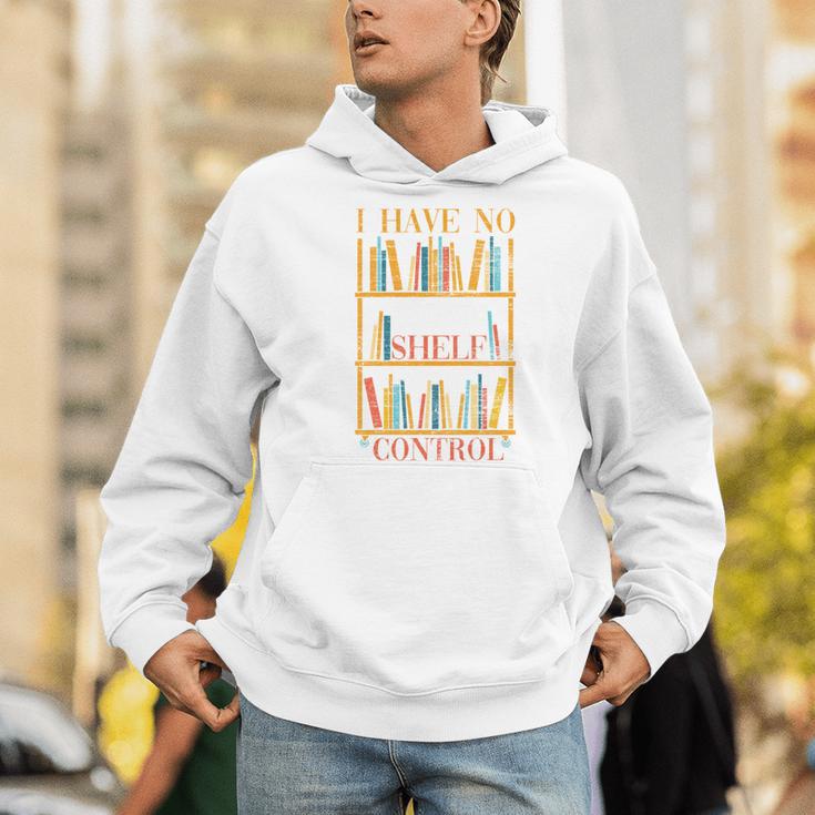 Book Nerd I Have No Shelf Control Library Reading Men Hoodie