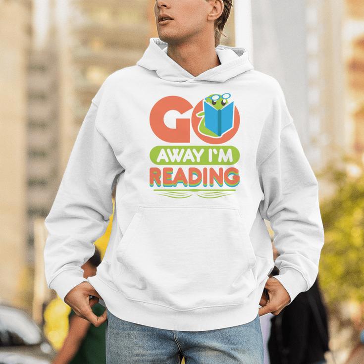 Book Reading Library Go Away Im Reading Men Hoodie
