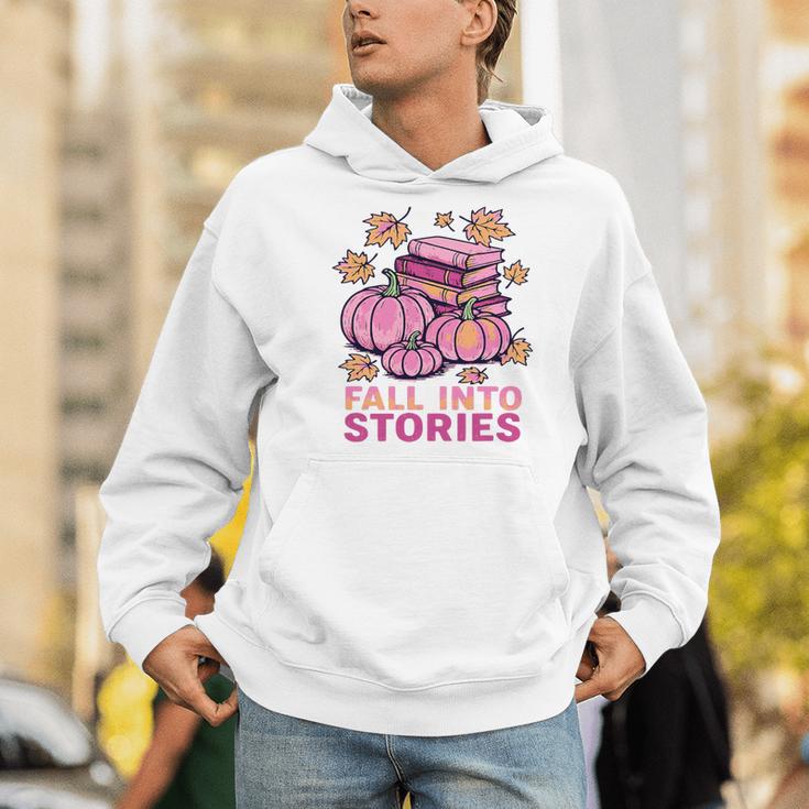 Bookcore Coquette Pinkoween Fall Into Stories Books Premium Tri-Blend Men Hoodie