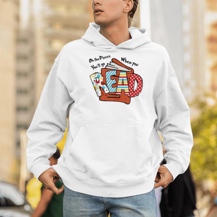 Books Balloon Oh The Places You Will Go When You Read Men Hoodie