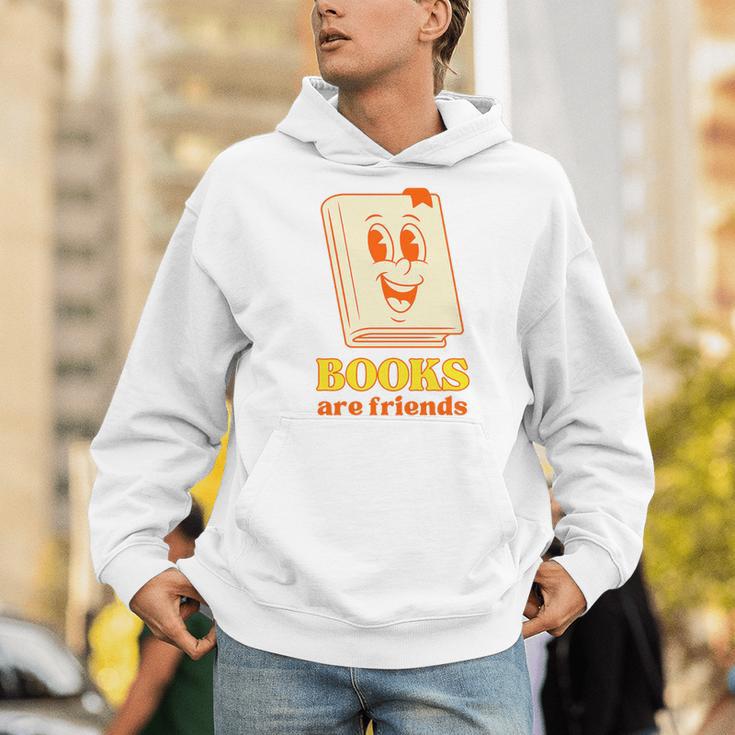 Books Are Friends Bookish Bookstore Library Premium Tri-Blend Men Hoodie