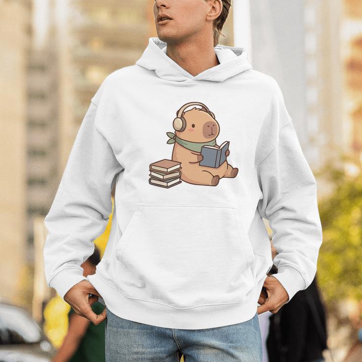 Capybara Reading a Book Cute Reading For Boys Girls Premium Tri-Blend Men Hoodie Capybara Reading a Book Cute Reading For Boys Girls Premium Tri-Blend Men Hoodie