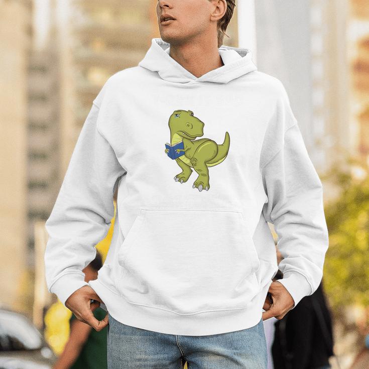 Dinosaur Book LoverRex Sad Arms Too Short To Reader Premium Tri-Blend Men Hoodie