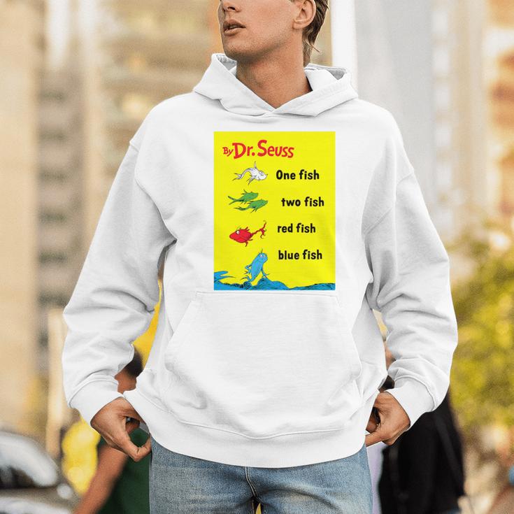 Dr Seuss One Fish Two Fish Book Cover Premium Tri-Blend Men Hoodie Dr Seuss One Fish Two Fish Book Cover Premium Tri-Blend Men Hoodie
