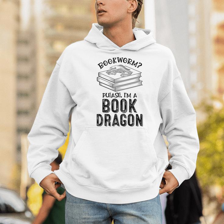 Dragon Literary Readers Book Themed Lovers Book Dragon Men Hoodie