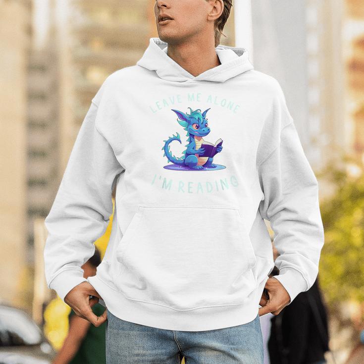 Dragon Reading Book Lover Leave Me Alone I'm Reading Men Hoodie Dragon Reading Book Lover Leave Me Alone I'm Reading Men Hoodie