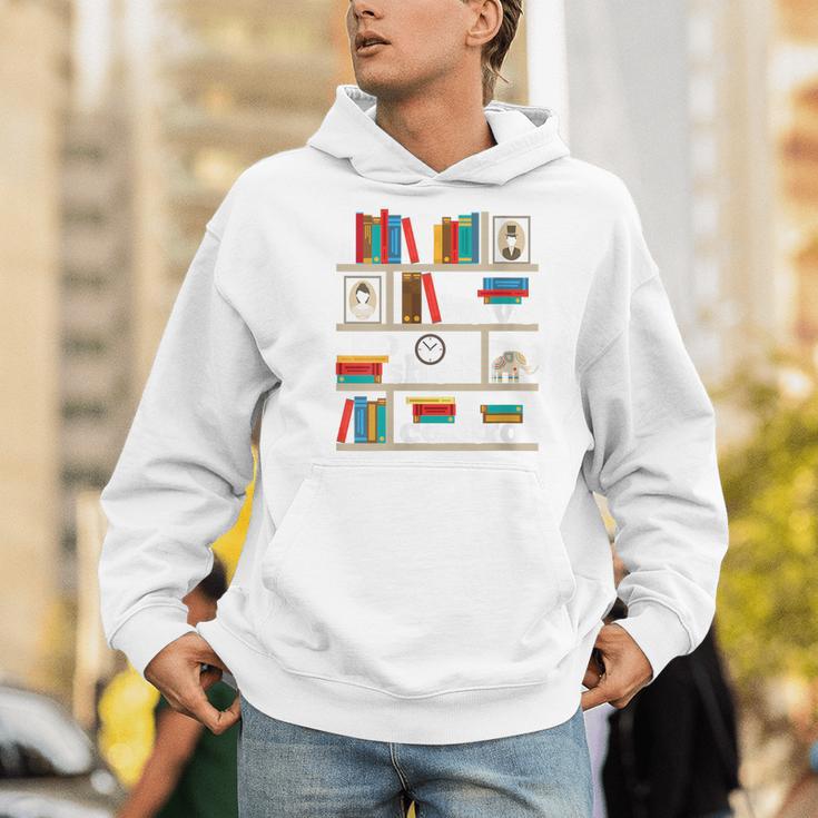 FUNNY NO SELF SHELF CONTROL READING BOOKS BOOKWORM BOOK PUN Men Hoodie