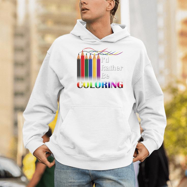 I'd Rather Be Coloring Adult Coloring Book T-Shirt Men Hoodie I'd Rather Be Coloring Adult Coloring Book T-Shirt Men Hoodie