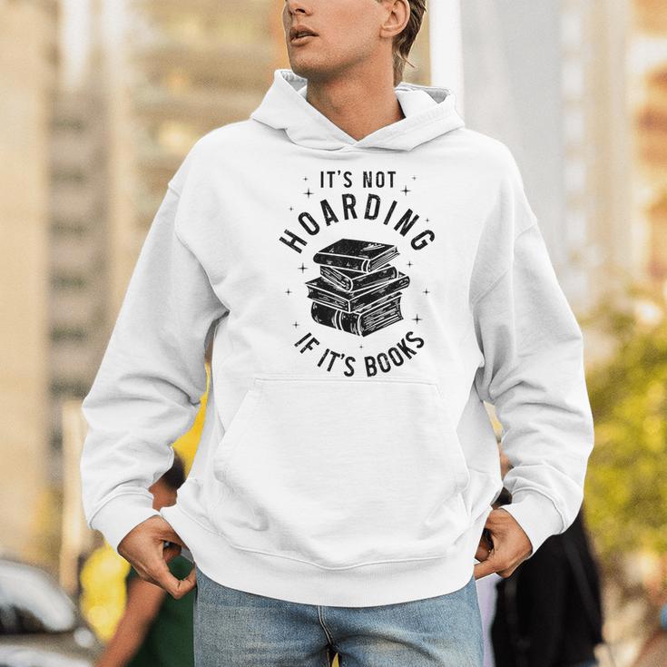 It's Not Hoarding If It's Books Book Lover Reading Men Hoodie
