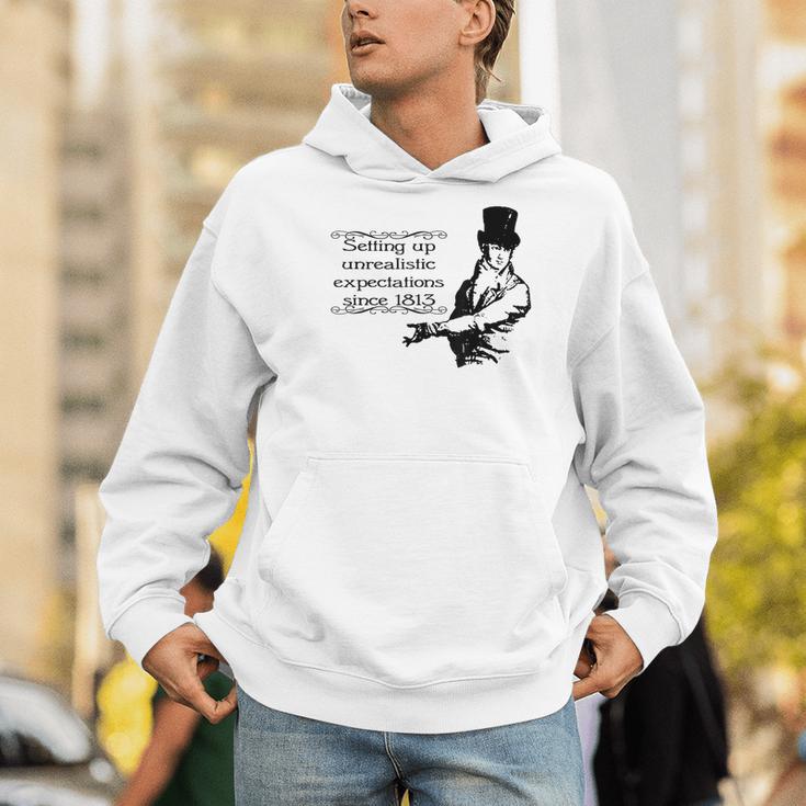 Jane Austen Mr Darcy Expectations Literary Book Club Men Hoodie Jane Austen Mr Darcy Expectations Literary Book Club Men Hoodie
