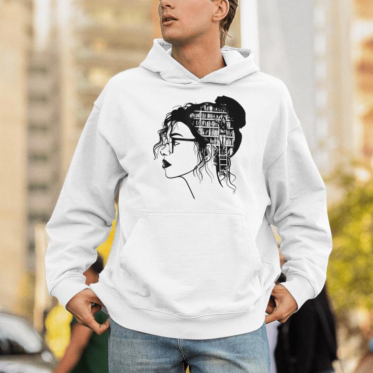 Just A Girl Who Loves Books Lady Library Women Men Hoodie