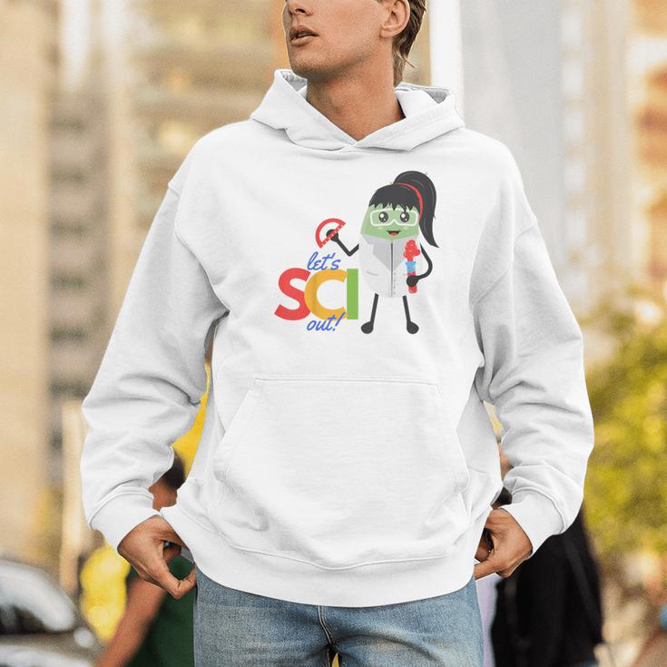 Kids Mung Bean Let's Sci Out Science Shirt Bean World Books Men Hoodie