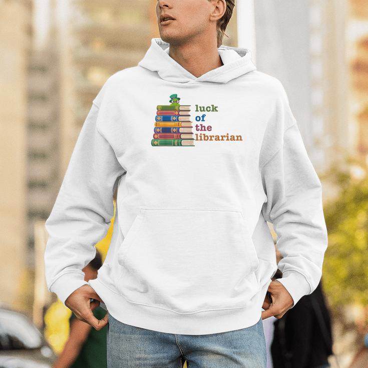 Luck Of The Librarian St Patricks Day Book Lover Men Hoodie Luck Of The Librarian St Patricks Day Book Lover Men Hoodie