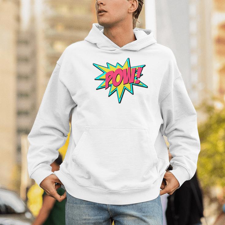 Pow Retro Comic Book Art Superhero Bubble Premium Men Hoodie