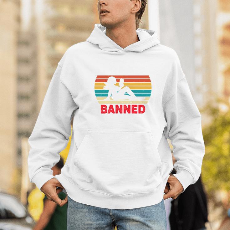 I Read Banned Book Bookworm Reader Nerd Bookish Librarian Men Hoodie
