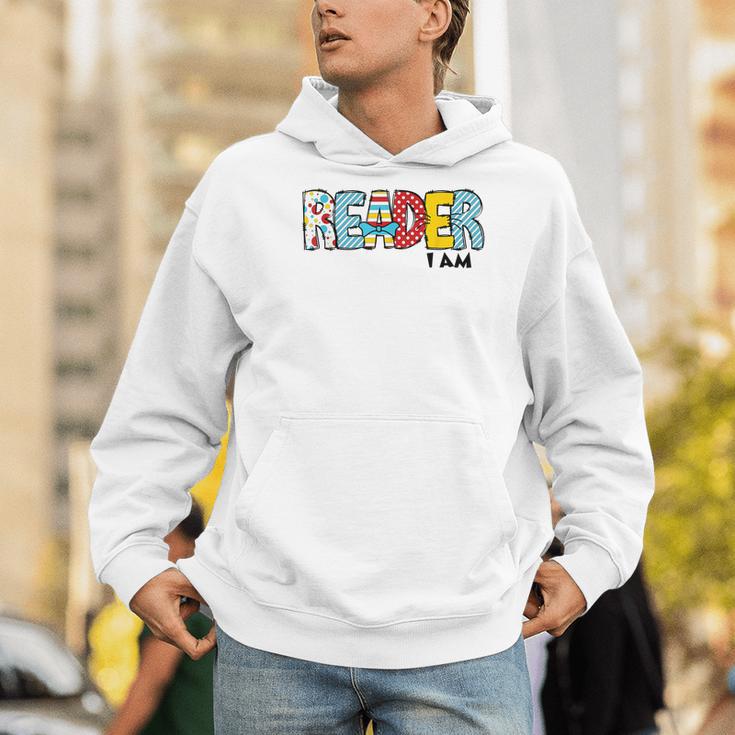 Reader I Am Bookworm Librarian I Heart Read Book Lover Men Hoodie