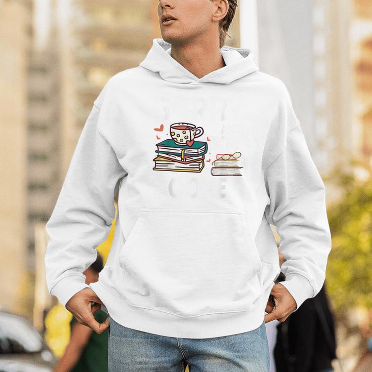 Sorry Can't I'm Booked- Bookworm Book Nerd Book Reader Men Hoodie