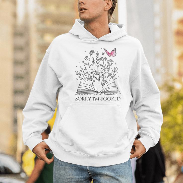 Sorry I'm Booked Book Lover Teachers Librarians Men Hoodie