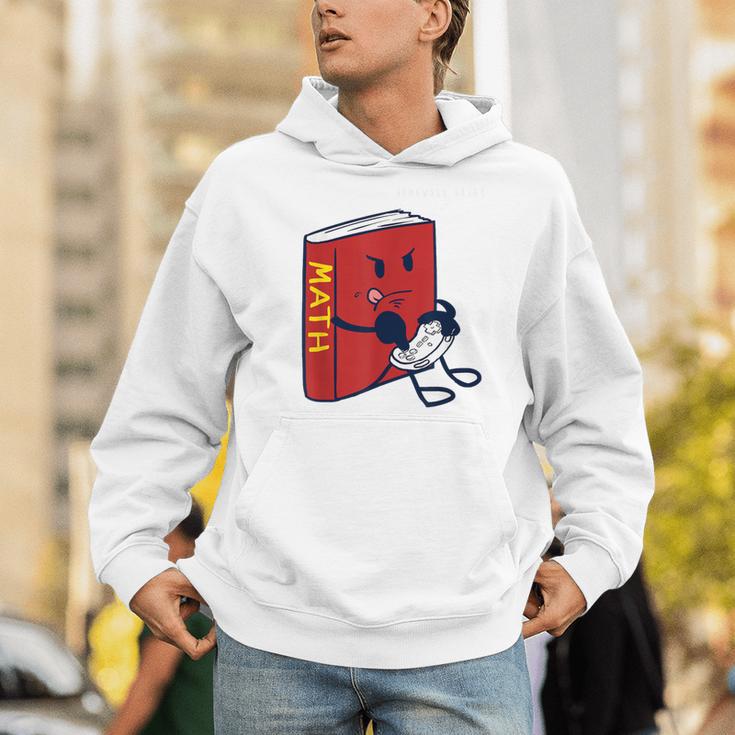 Trendy Graphic Math Book Gamer Homework Break Men Hoodie
