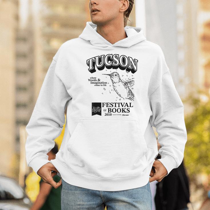 Tucson Festival Of Books TFOB 2010 Hummingbird Mascot Men Hoodie