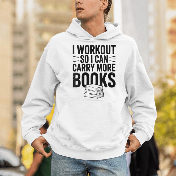 Women's I Workout So I Can Carry More Books Gym Lover Men Hoodie
