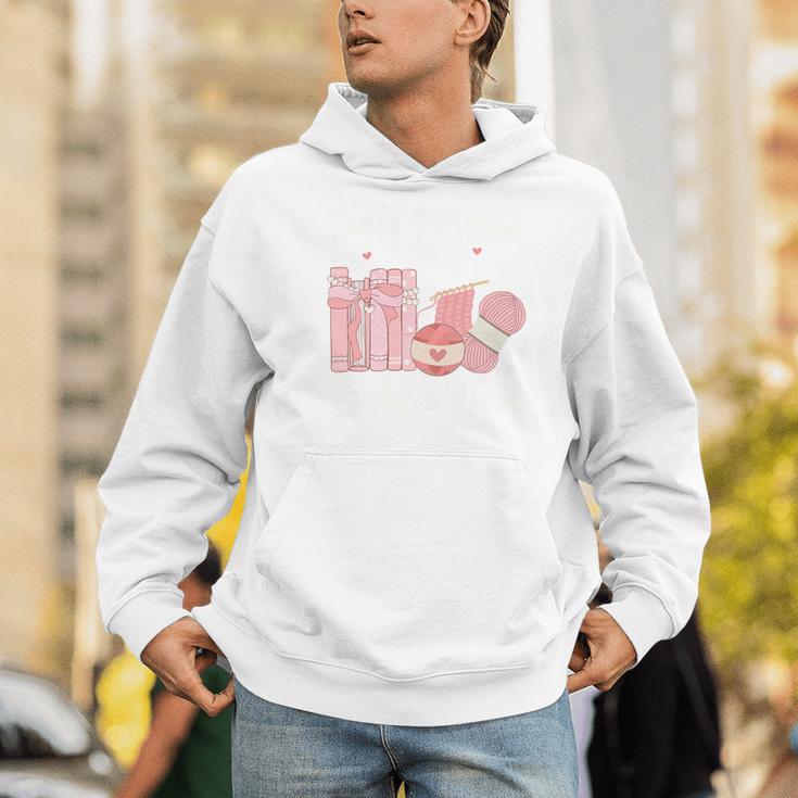 Yarn Quote Easily Distracted By Books And Yarn Reader Premium Tri-Blend Men Hoodie