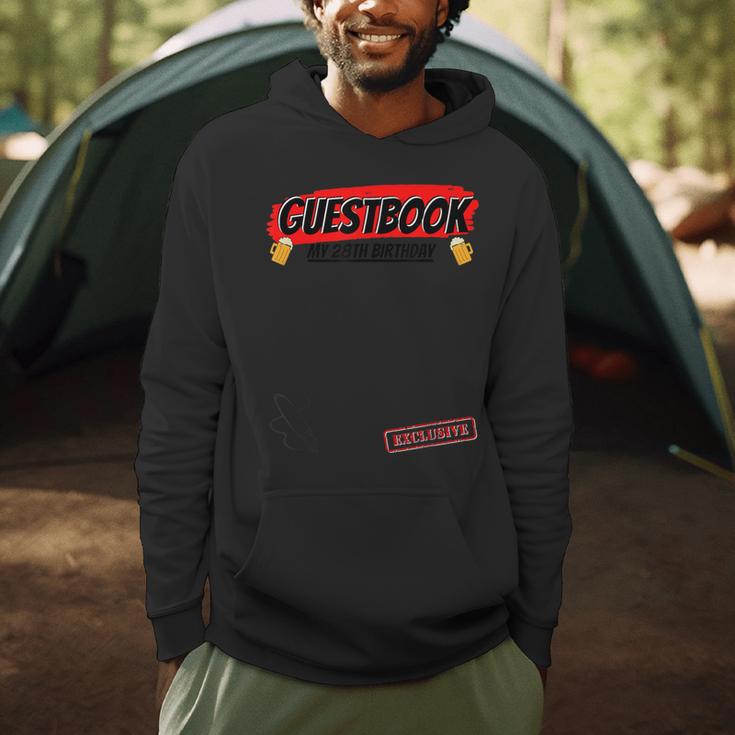 28 Year 28th Birthday Guest Book Men Hoodie