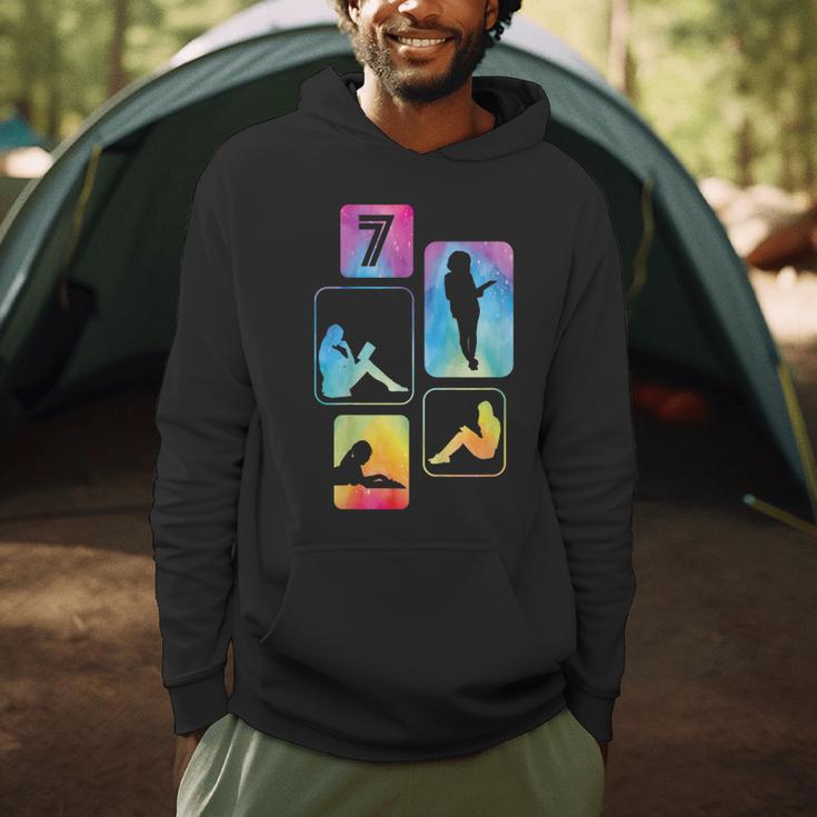 7th Birthday Book Reading Bookworm Book Lover Girls Men Hoodie