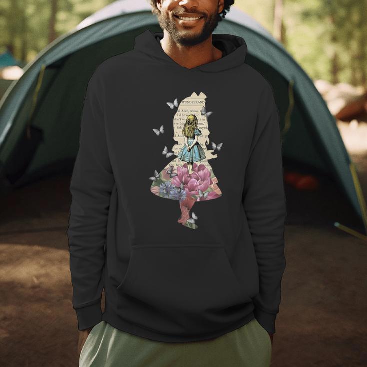 Alice In Wonderland Magical Garden Vintage Book Men Hoodie
