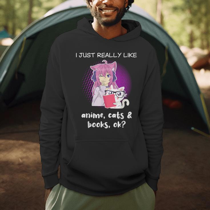 Anime Shirt Cat Lover Book Lover Reading Anime Lover Men Hoodie Anime Shirt Cat Lover Book Lover Reading Anime Lover Men Hoodie