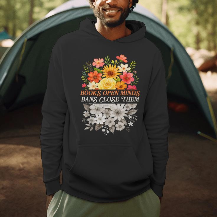 Banned Book Reading Lover Books Open Minds Bans Close Them Men Hoodie