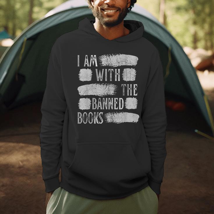 I Am With The Banned Books Reading Lovers Protest Book Bans Men Hoodie