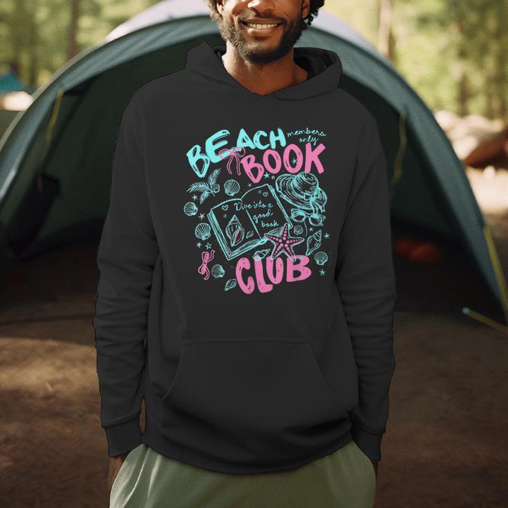 Beach Book Club Summer Book Lover Reading Summer Sayin Quote Men Hoodie