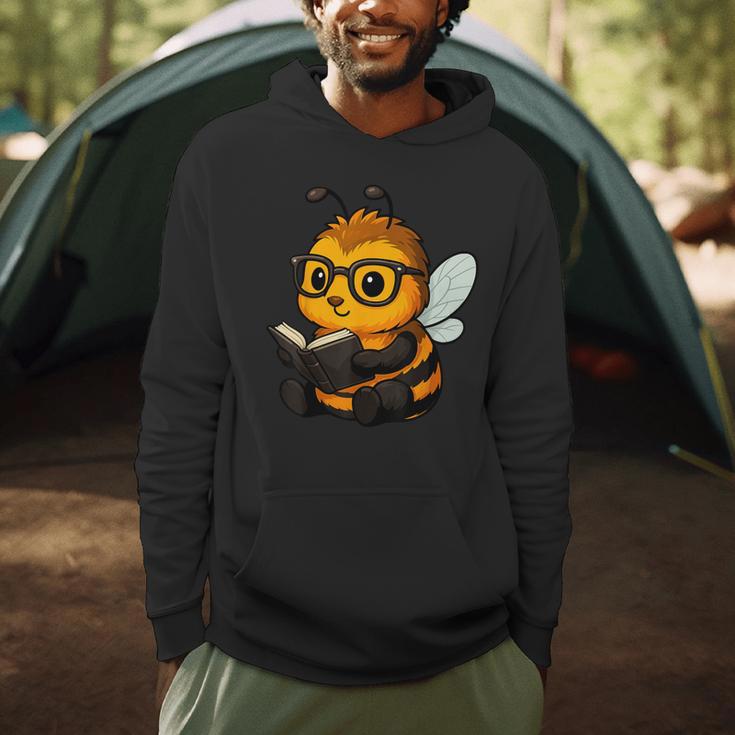 Bee Reading Book Lover Men Hoodie Bee Reading Book Lover Men Hoodie