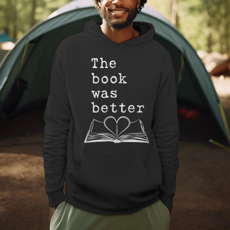 The Book Was Better Typewriter Style Book Lover T-Shirt Men Hoodie The Book Was Better Typewriter Style Book Lover T-Shirt Men Hoodie