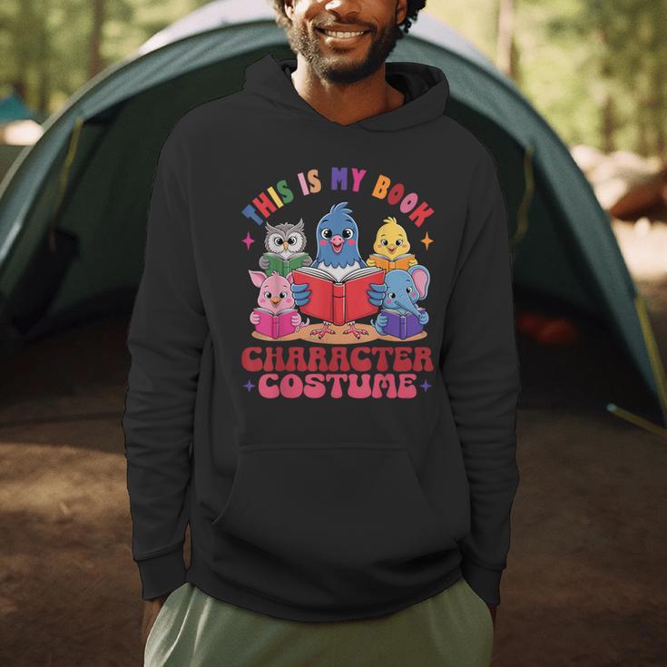 This Is My Book Character Costume Animals Kids Reading Men Hoodie