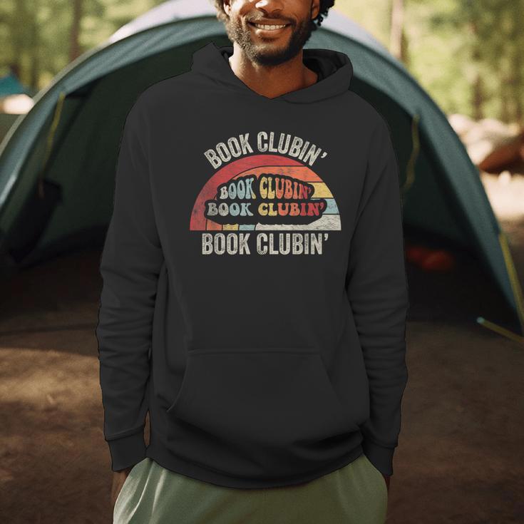 Book Clubin' Retro 70s Style Book Club Reader Graphic Men Hoodie Book Clubin' Retro 70s Style Book Club Reader Graphic Men Hoodie