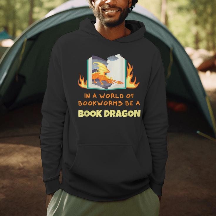 Book Dragon Librarian Book Lovers Men Hoodie